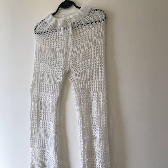 Pants - Crochet pants loose slight flare 1970s style not vintage